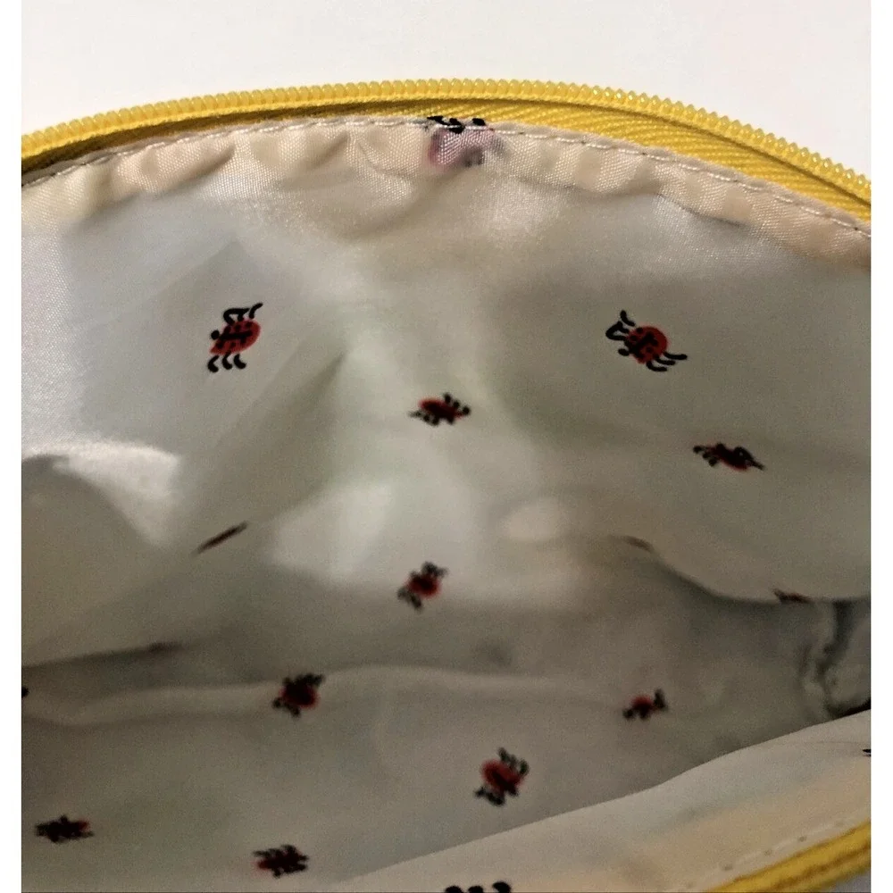 Clinique by Vera Zippered Cosmetic Bag‎ Butterfly and Ladybug Liner - 10